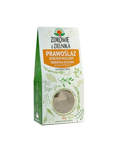 Natura Wita Zdrowie z Zielnika Herbata Ziołowa Prawoślaz Korzeń Mielony 50g