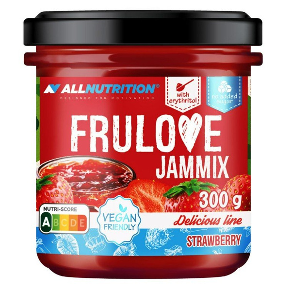 AllNutrition Frulove Jammix Light Cream Without Added Sugar Strawberry 300g