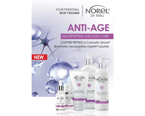 Norel Anti-Age Active Regenerating Peptide Cream with 1% Copper Peptide in Cosmetic Drone Mature Skin 50ml