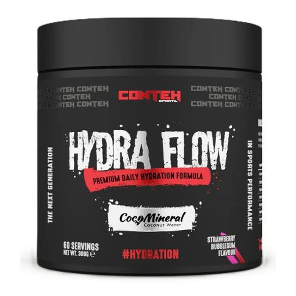 Conteh Sports Hydra Flow Electrolyte Hydration Powder, Strawberry Bubblegum 300g