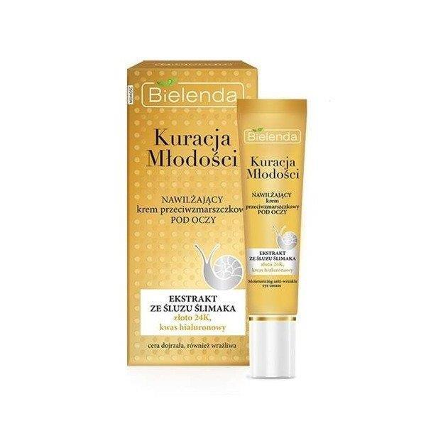 Bielenda Youth Treatment Moisturizing Anti-Wrinkle Eye Cream Snail Slime 15ml