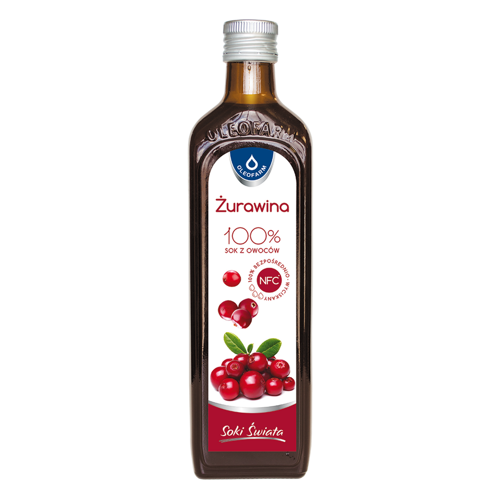 Oleofarm Juices World 100% Cranberry Juice 490ml