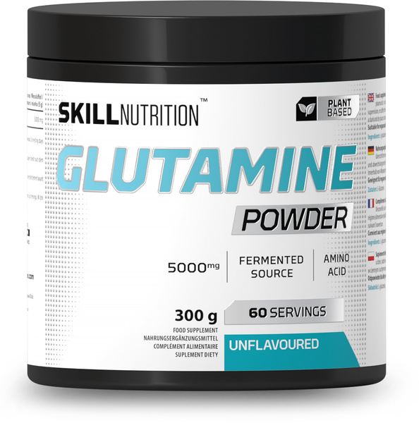 Skill Nutrition Glutamine Powder Unflavoured For Muscle Recovery 300g