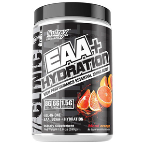 Nutrex EAA + Hydration Blood Orange EAA and BCAA Powder with Electrolytes for Muscle Synthesis and Hydration 390g