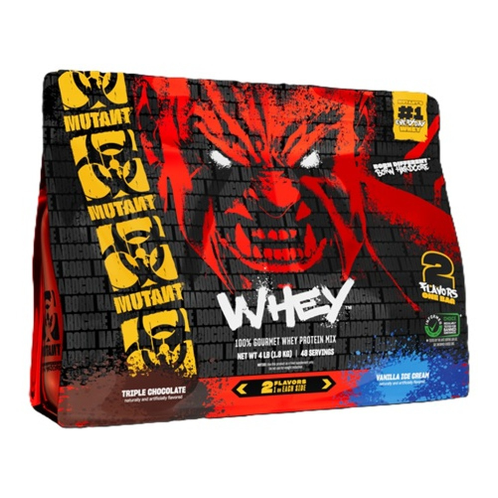 Mutant Whey 2 Flavours Odżywka Białkowa Duo Potrójna Czekolada i Lody Waniliowe 1800g