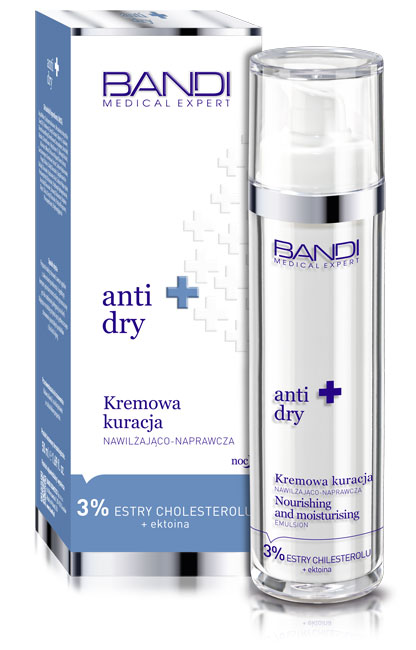 Bandi Medical Anti Dry Kremowa Kuracja Nawilżająca Naprawcza dla Cery Suchej i Bardzo Suchej 50ml