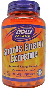 Now Foods Sports Energy Extreme Ekstremalna Energia i Czujność Umysłu 90 Kapsułek