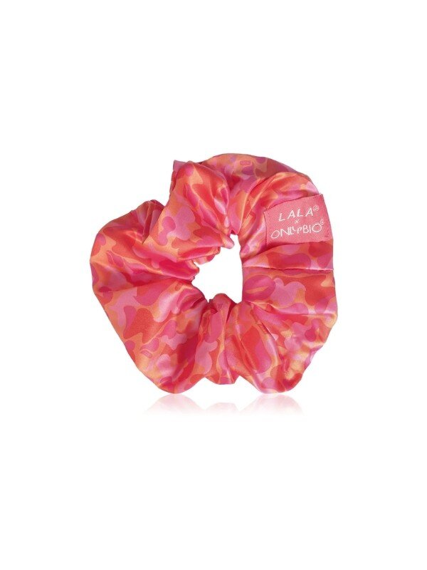 OnlyBio X Plny Lala XL Scrunchie - Strawberries & Oranges, Soft & Stylish Hair Accessory