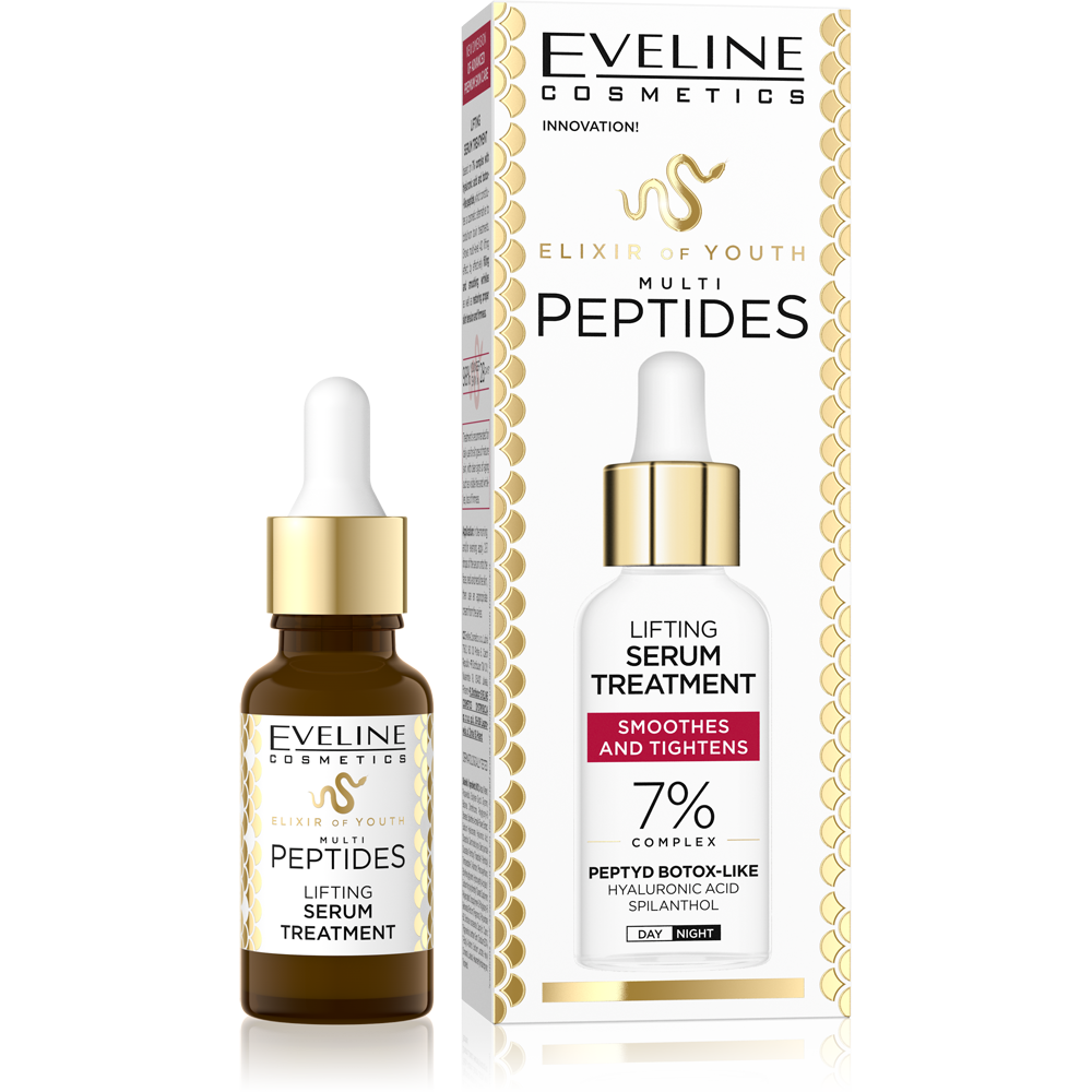 Eveline Elixir Of Youth Multi Peptides Serum-Lifting Treatment for Mature Skin 18ml