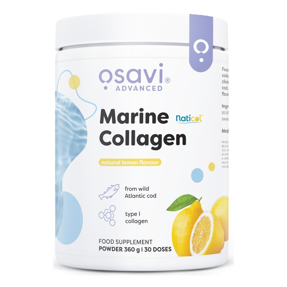 Osavi Marine Collagen from Wild Cod Lemon Flavoured Powder For Skin and Joints 360g