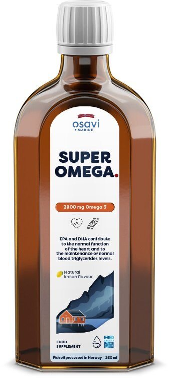 Osavi Super Omega 2900mg Omega 3 Fish Oil in Liquid for Heart and Brain Function 250ml