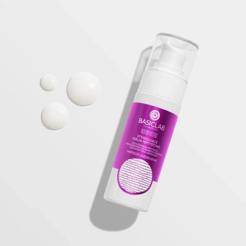 BasicLab Cosmetology Serum Peptydowe Stymulujące z Mikronigłami i Czynnikami Wzrostu 30ml