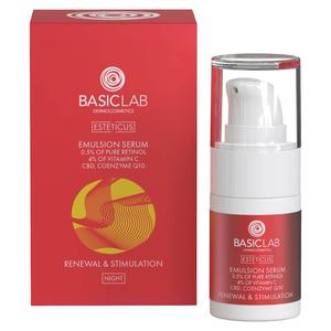 BasicLab Dermocosmetics Esteticus Serum 0.5% Pure Retinol for Night Anti-Wrinkle 15ml