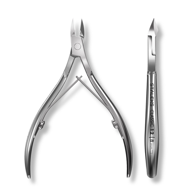 Staleks Classic Cuticle Nippers Ergonomic Spring Handles NC-12-8 8mm