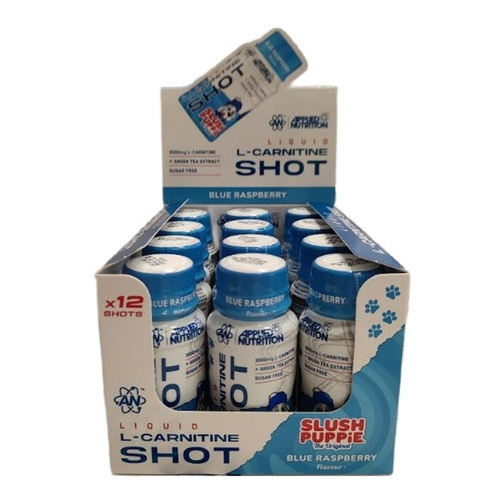 Applied Nutrition Liquid L-Carnitine Shot Slush Puppie Blue Raspberry 12x60ml