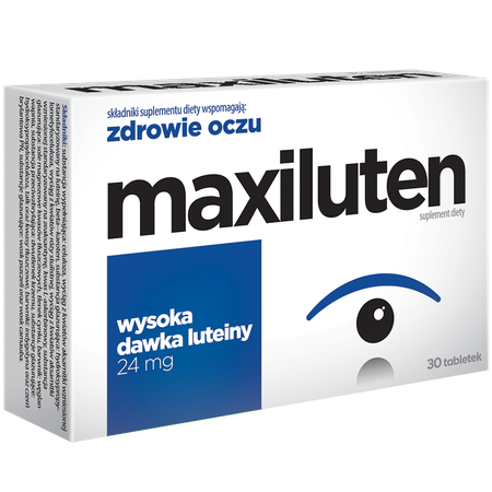 Maxiluten for Healthy Eyes with High Lutein Dose 24g 30 Tablets