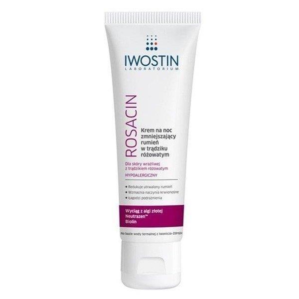 Iwostin Rosacin Night Cream Reducing Rosacea Redness Sensitive Skin 40ml