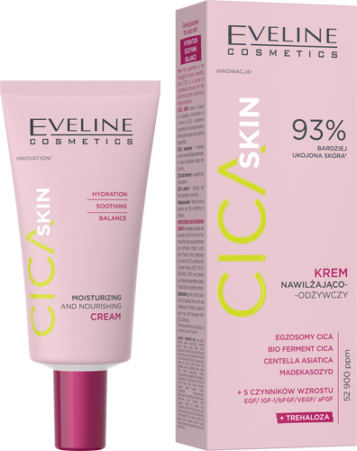 Eveline Cica Skin Nawilżająco-Odżywczy Krem na Dzień i na Noc 50ml