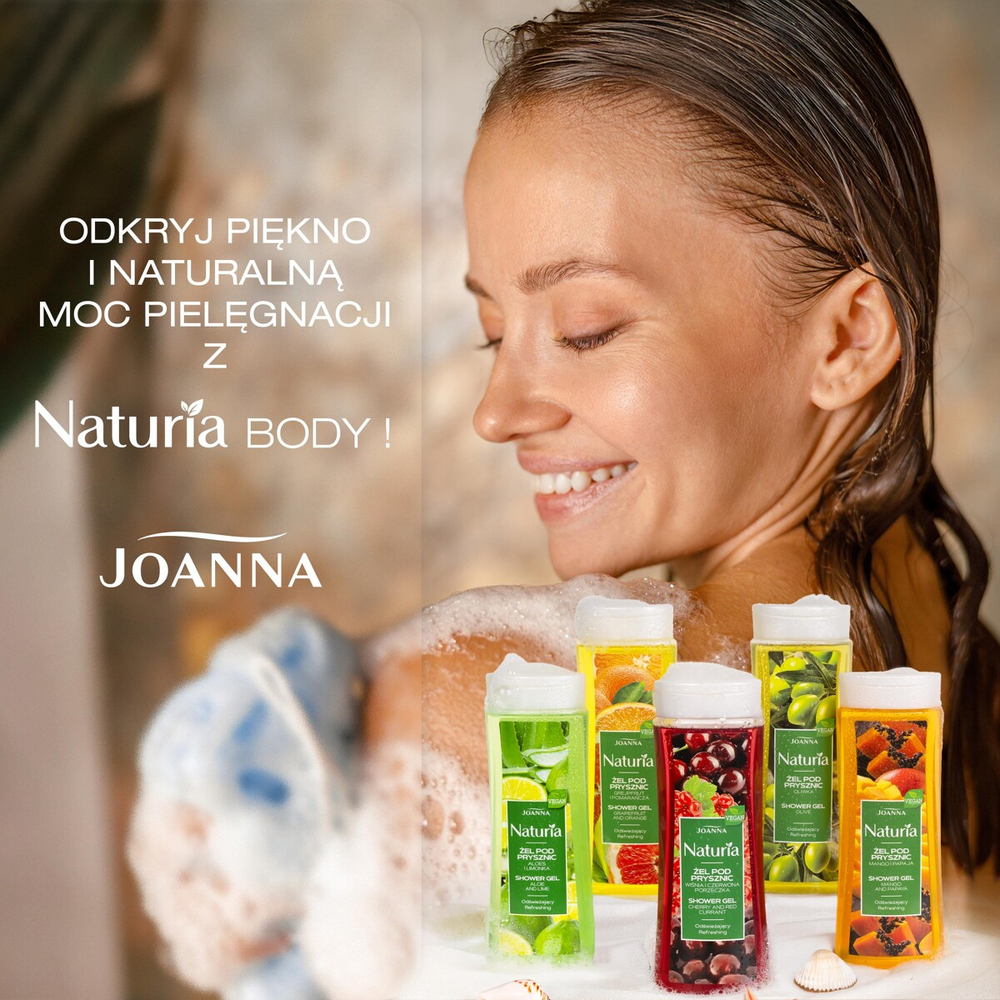 Joanna Naturia Żel pod Prysznic Grejpfrut i Pomarańcza dla każdego Rodzaju Skóry 300ml
