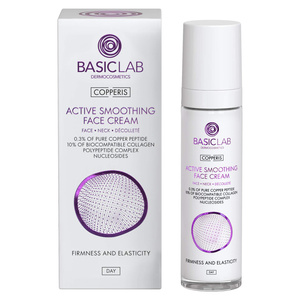 BasicLab Copperis Active Smoothing Face Cream For Face Neck Decollete 50ml