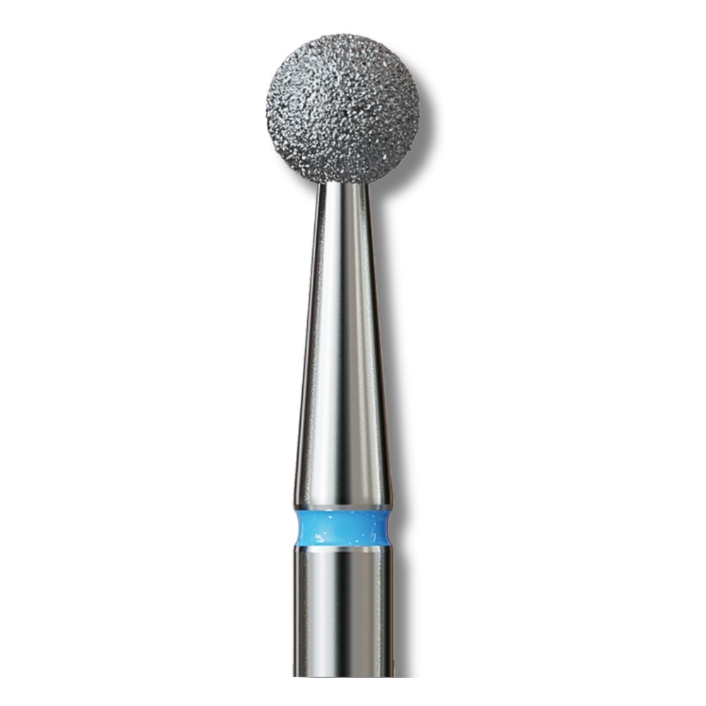IQ Nails Diamentowy Frez do Paznokci Kształt Kuli Średnio Drobny 4mm 001.524.040 1 Sztuka
