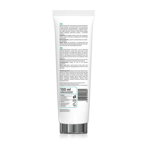 Apis Professional Api Podo Regenerating and Hydrating Feet Cream with 20% Urea and Ionized Silver 100ml