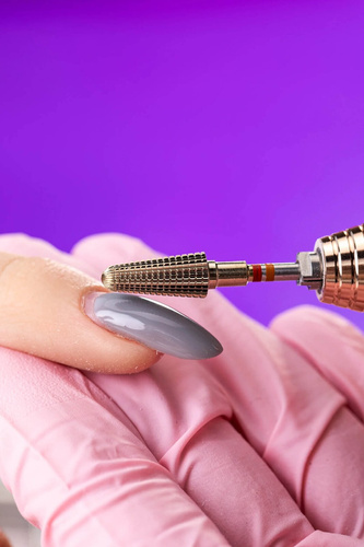IQ Nails DuoFrez Frez do Paznokci z Węglika Wolframu w Kształcie Stożka Dwukierunkowe Cięcie Krzyżowe 6mm powłoka ZRN 201RLF HP.060 1 Sztuka