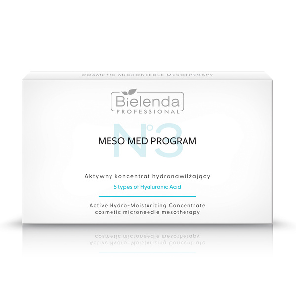 Bielenda Professional Meso Med Program Active Hydrating Concentrates with 5 Forms of Hyaluronic Acid 10x3ml