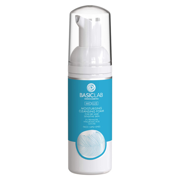 BasicLab Micellis Hydrating Cleansing Foam for Dry Sensitive Skin 2% Trehalose 50ml