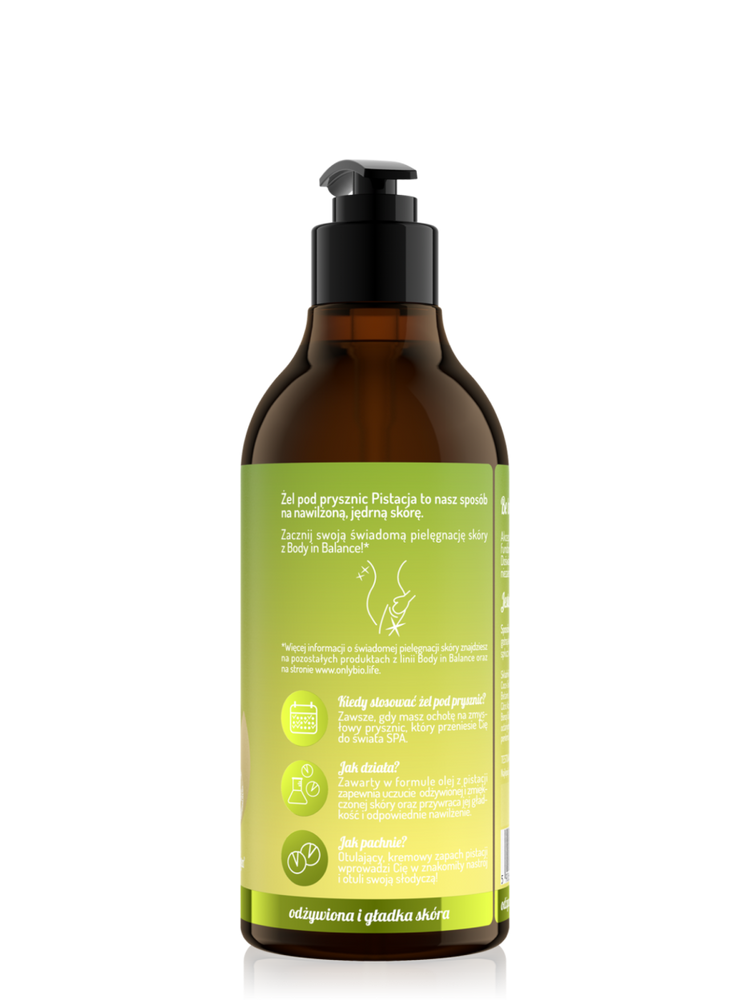 OnlyBio Body in Balance Cleansing Moisturizing Shower Gel Pistachio 400ml