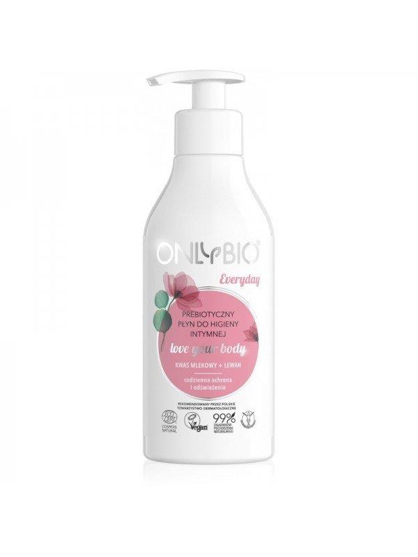 OnlyBio Daily Prebiotic Intimate Hygiene Liquid with Lactic Acid & Levan - 250ml
