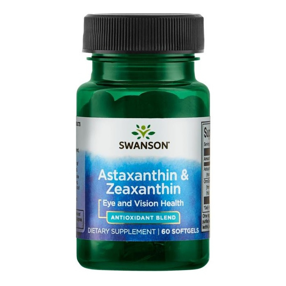 Swanson Astaxanthin & Zeaxanthin 60 Softgels