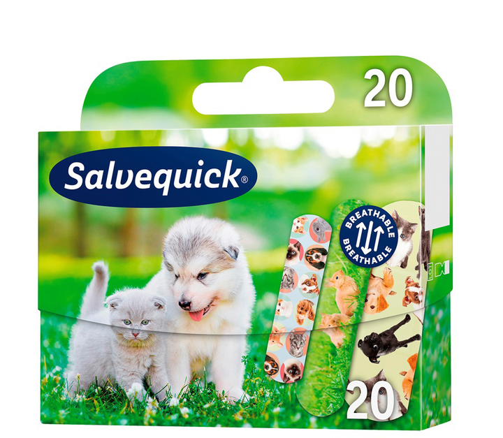 Salvequick Animal Planet Plastry dla Dzieci 20 Sztuk
