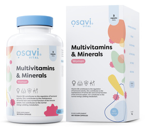 Osavi Multivitamins & Minerals Woman Food Supplement for Hormonal Balance and Energy 180 Vegan Caps