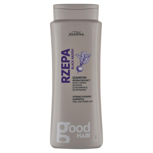 Joanna Black Radish Strengthening Shampoo for Thin and Delicate Hair Prone to Hair Loss 400ml