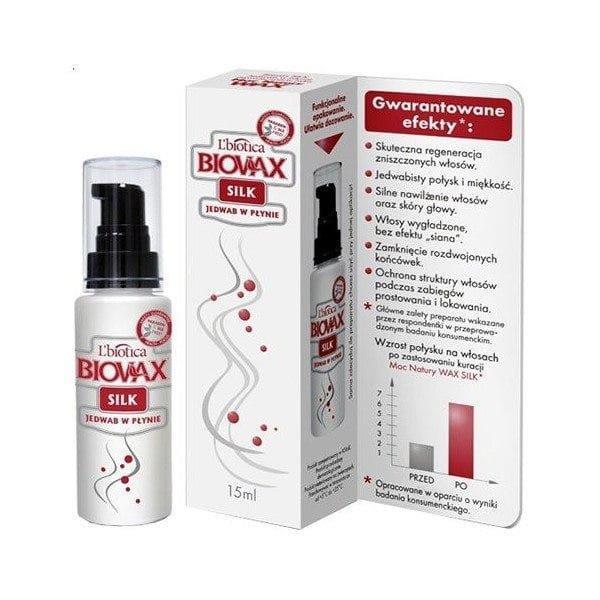 Biovax Silk Regenerating Silk Liquid for Damaged Hair 15ml