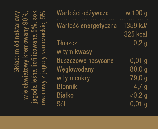 Bona Honey with Forest Berries Natural Delicious Flavor 245g