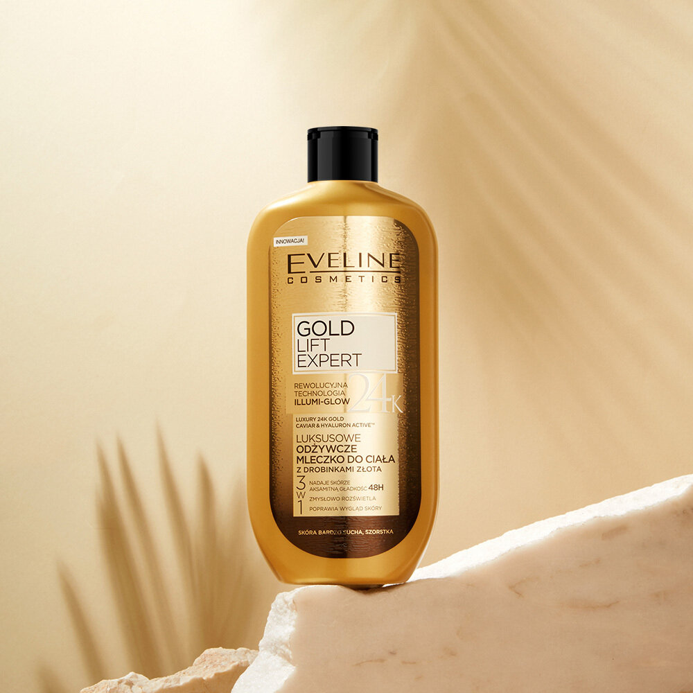 Eveline Gold Lift Expert 24K 3w1 Luksusowe Odżywcze Mleczko do Ciała 350ml