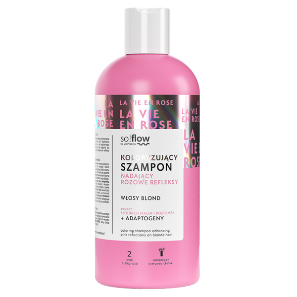 So!Flow Coloring Shampoo with Pink Reflections for Blonde Hair 300ml