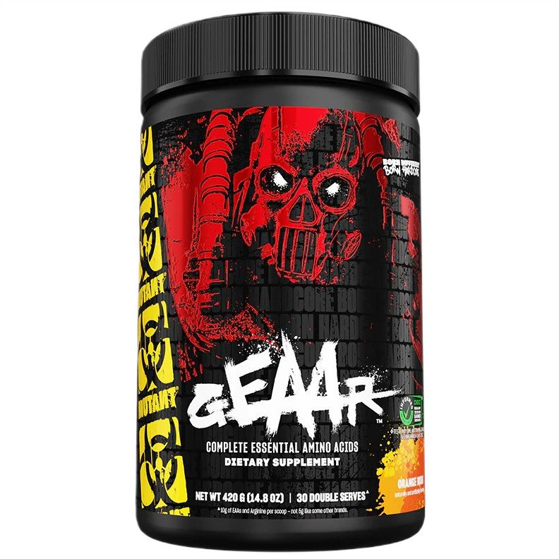 Mutant GEAAR Orange Rush EAA Amino Acid Powder for Muscle Growth and Recovery 420g