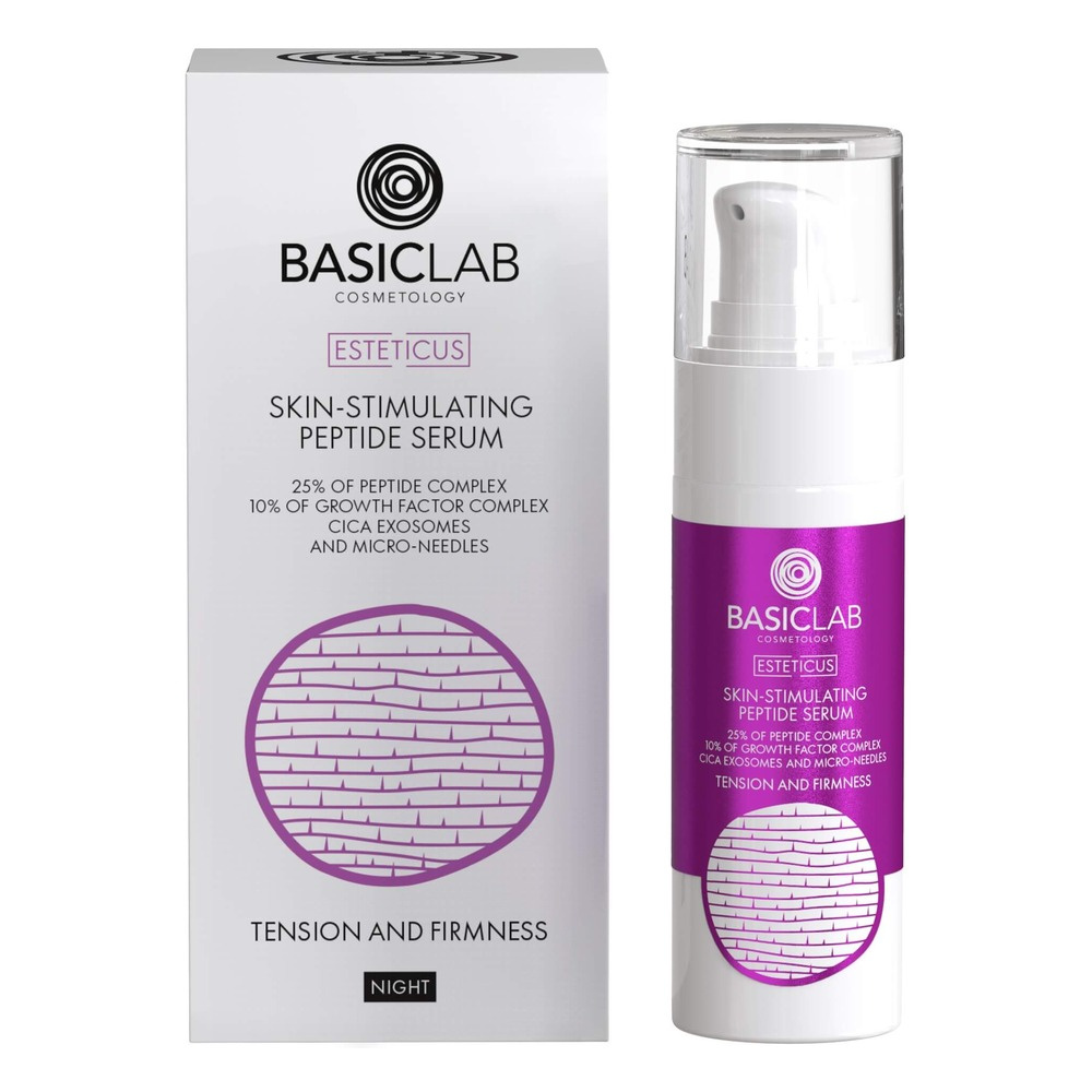 BasicLab Cosmetology Skin-Stimulating Peptide Serum With Microneedles And Growth Factors 30ml