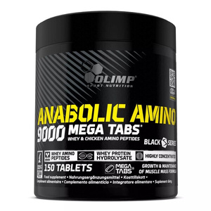 Olimp Nutrition Anabolic Amino 9000 Mega Tabs Aminokwasy na Budowę Masy Mięśniowej 150 Tabletek