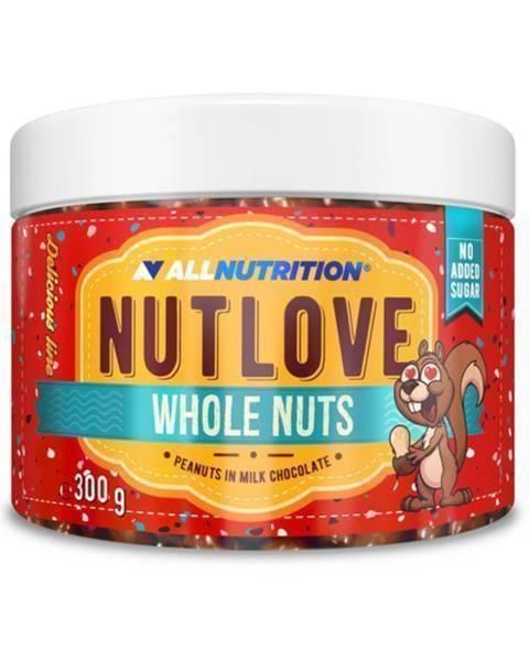 Allnutrition NutLove Whole Nuts Orzeszki Ziemne w Czekoladzie Mlecznej bez Dodatku Cukru 300g