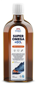 Osavi Super Omega + D3 2900mg Omega 3 Olej Rybi w Płynie o Smaku Cytrynowym na Wsparcie Serca i Odporności 250ml