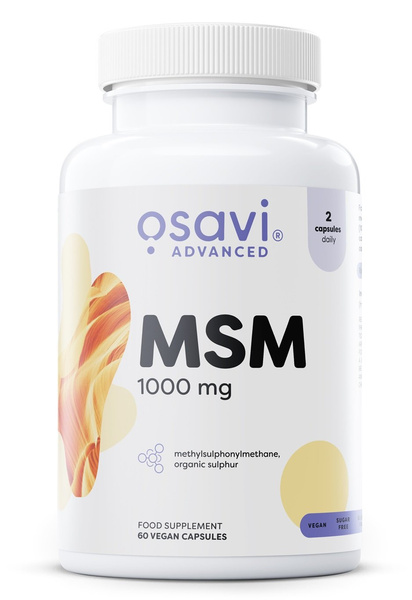 Osavi MSM 1000mg Siarka Organiczna na Stawy i Skórę 60 Kapsułek