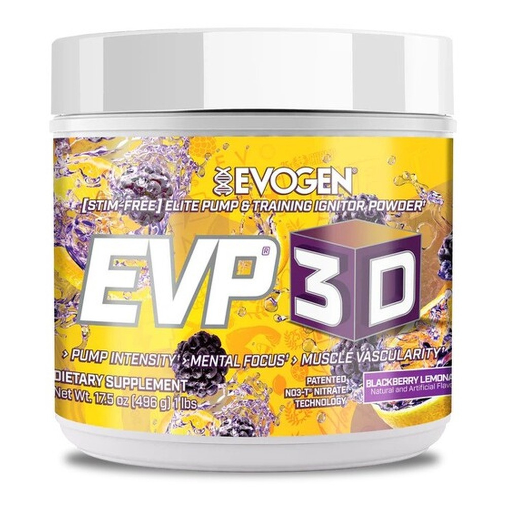 Evogen EVP 3D Przedtreningówka bez stymulantów, Jeżynowa Lemoniada 496g