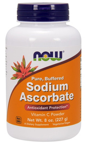 Now Foods Sodium Ascorbate Powder Buffered Wspomaga Układ Odpornościowy 227g