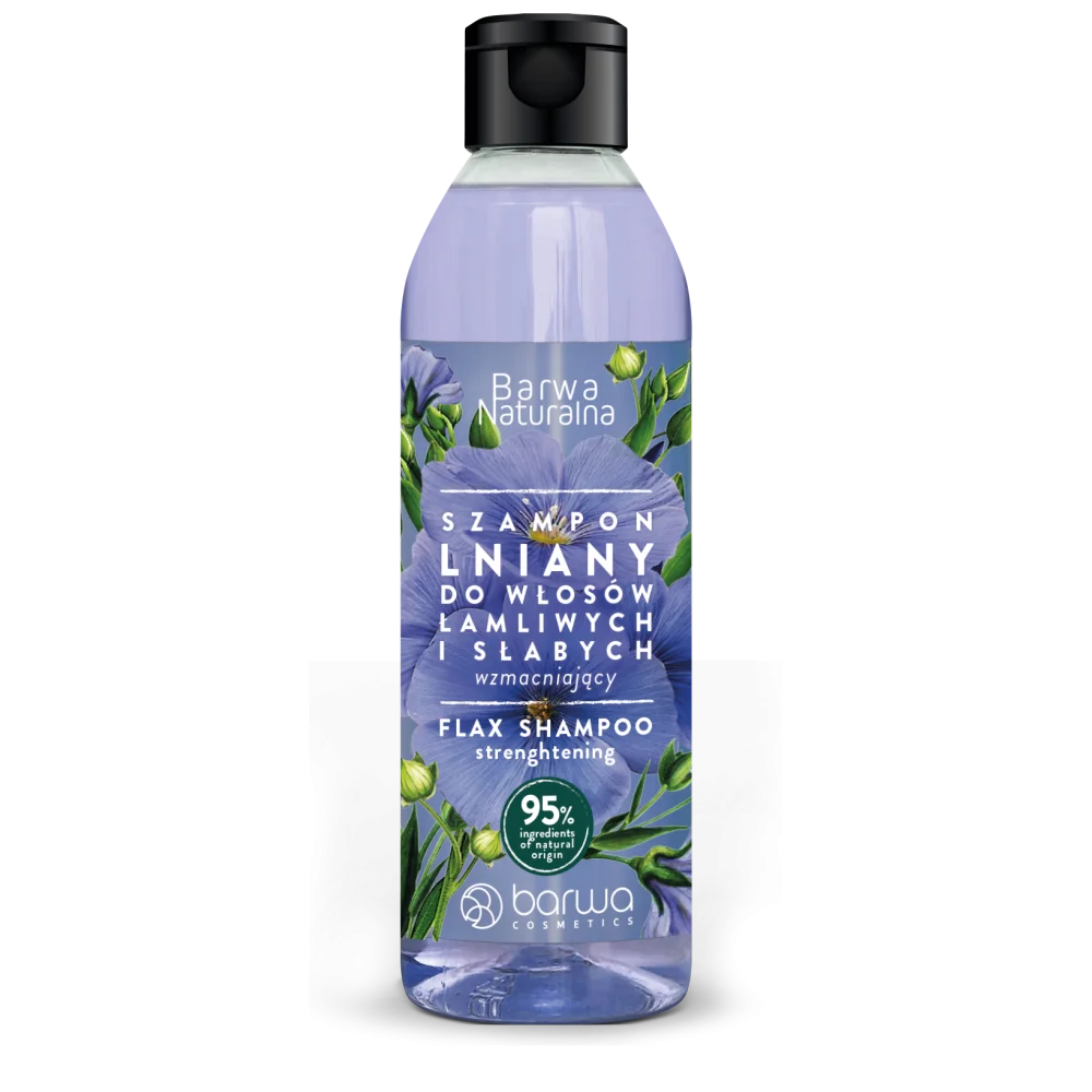 Barwa Lux Natural Strengthening Flax Shampoo for Brittle Hair 300ml