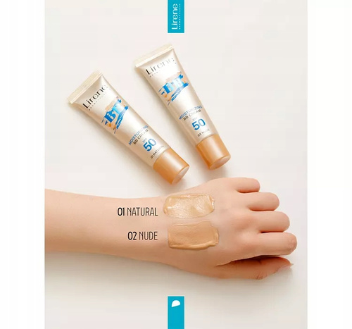 Lirene BB Nawilżający Krem Koloryzujący SPF50 Nr 02 Nude 30ml