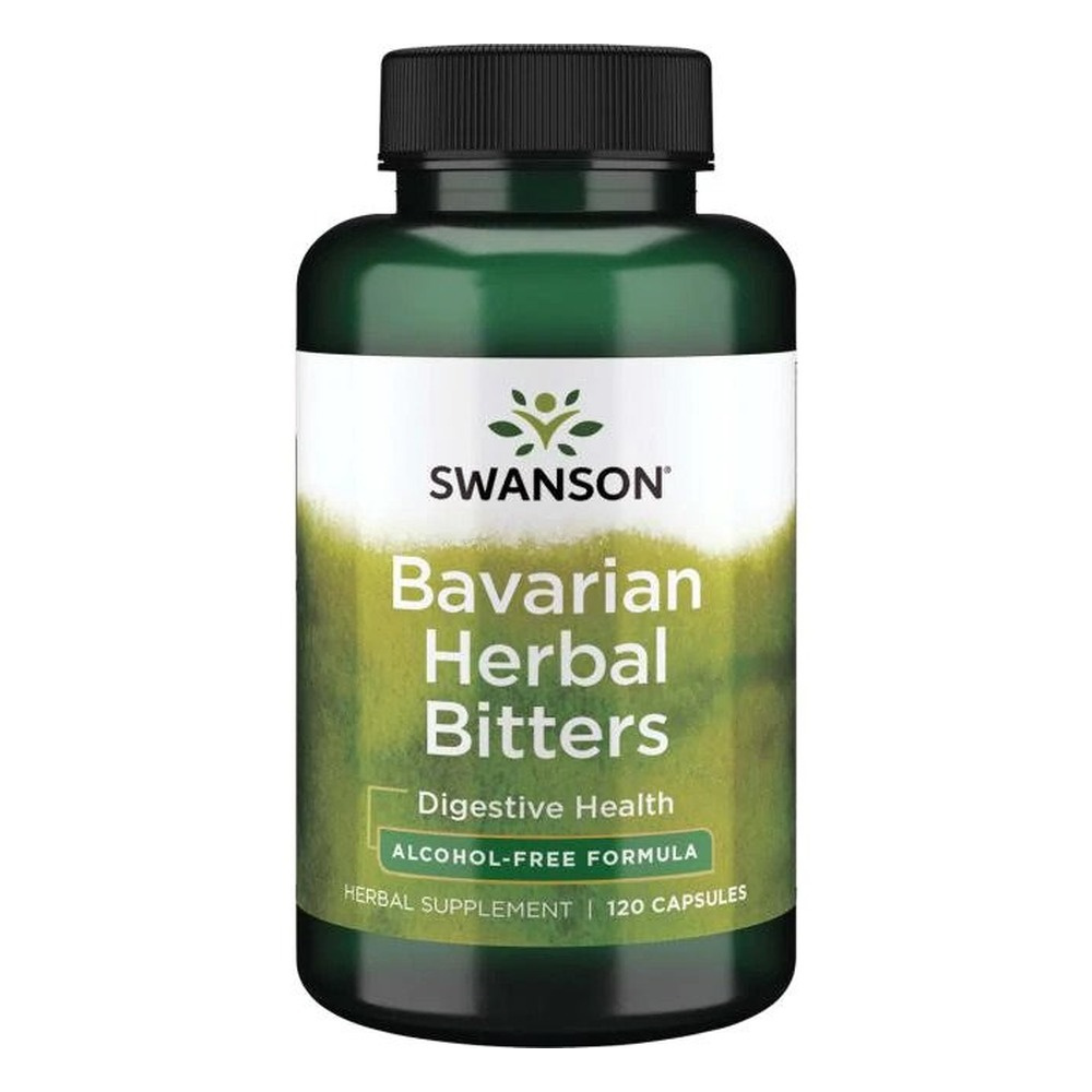 Swanson Bavarian Herbal Bitters Bavarian Herbs Support Digestive System 120 Capsules